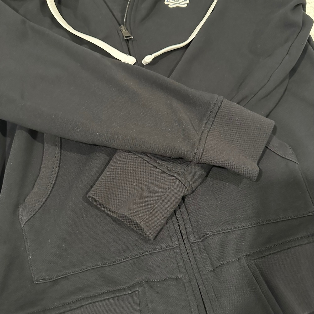 G/FORE Zip Hoodie Mens Medium Black Camo Skull Logo Golf Athleisure Sportswear - Picture 12 of 15